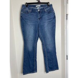 EST 1946 Y2K Denim Embellished Pocket Bootcut Jeans Size 16W Mid Rise